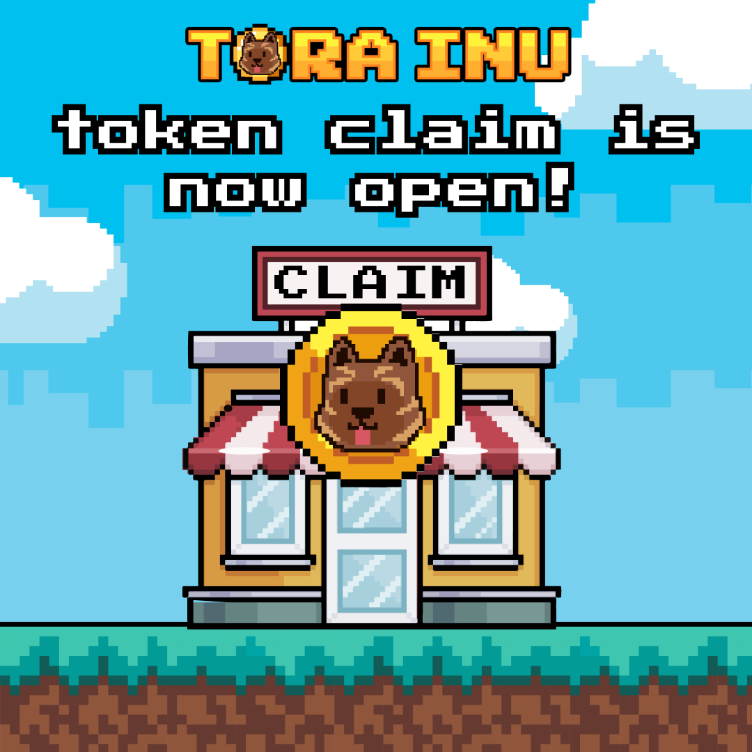 You can now claim your Tora Inu (TORA) tokens: claim.torainu.io

Add the CA to your wallet to see your tokens: 
0x7a3f7F6675514D4d611b442A4B76752f6AB77670