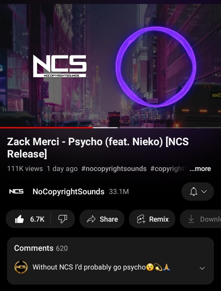 My new song "Psycho" is OUT NOW on <a href="/NCSounds/">NCS</a> 
Listen here: ncs.lnk.to/ZM_Psycho