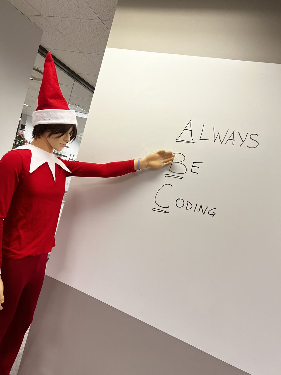 When you are the only one who can stay in the office without going home you become the <a href="/elfontheshelf/">elfontheshelf</a> and you get to pull pranks on all the visiting employees.  #ChiefElfOfficer