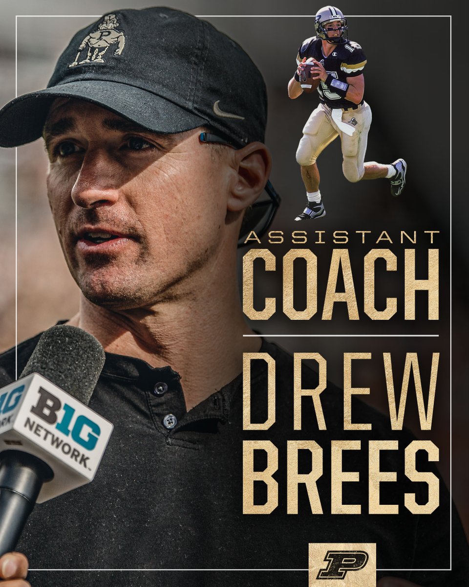 📢 Brees is back with the Boilers to take on the Bayou Bengals! Let's get to work, Coach @drewbrees! 🔗: boile.rs/acdb22