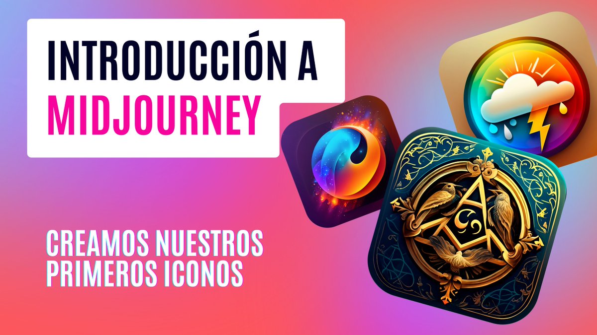 IvanSD76's tweet image. Lo habéis pedido y en un rato lo tendréis en mi canal de YouTube 😏

Introducción a #midjourney y como extra creamos nuestros primeros iconos 🔥

Tic Tac Tic Tac

Si le dais mucho cariño preparo segunda parte inmediatamente!!!