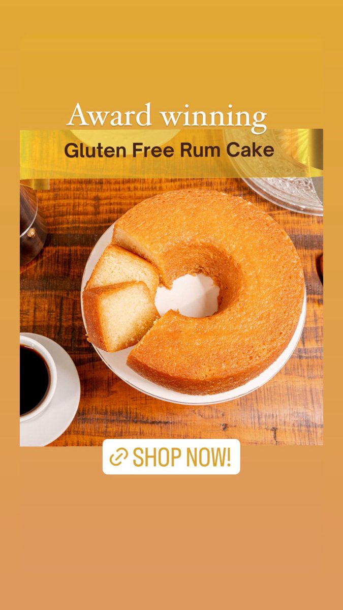 GoodwayRumCakes's tweet photo. Have you tried our #glutenfree rum cake?  Wins best gluten free dessert hands down! https://t.co/OCQnm7AtGM