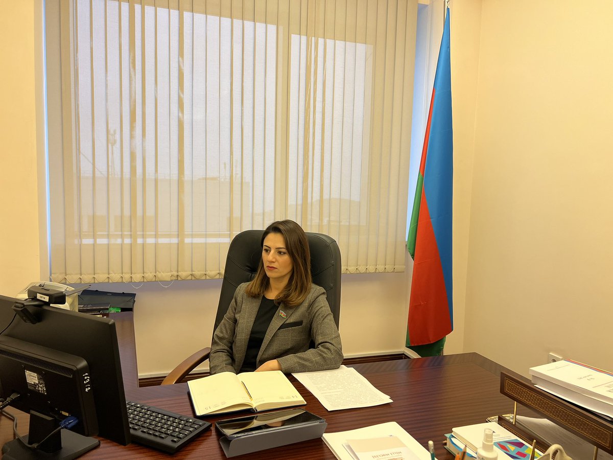 SevinjF's tweet photo. Meeting between the members of the working groups of the parliament of #Azerbaijan and the #Chilea|en National Congress. https://t.co/bqHMYZjQ53
