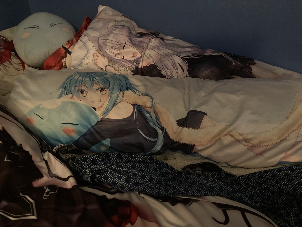 NKZTempest's tweet photo. Rimuru Tempest is the best slime and best waifu ever. They are adorable and I sleep with my slime daki every night hugging them 💙🫠#waifu #slimewaifu #rimuru #rimurutempest #bestslime #genderless #tensura https://t.co/o6V6Bn49JR