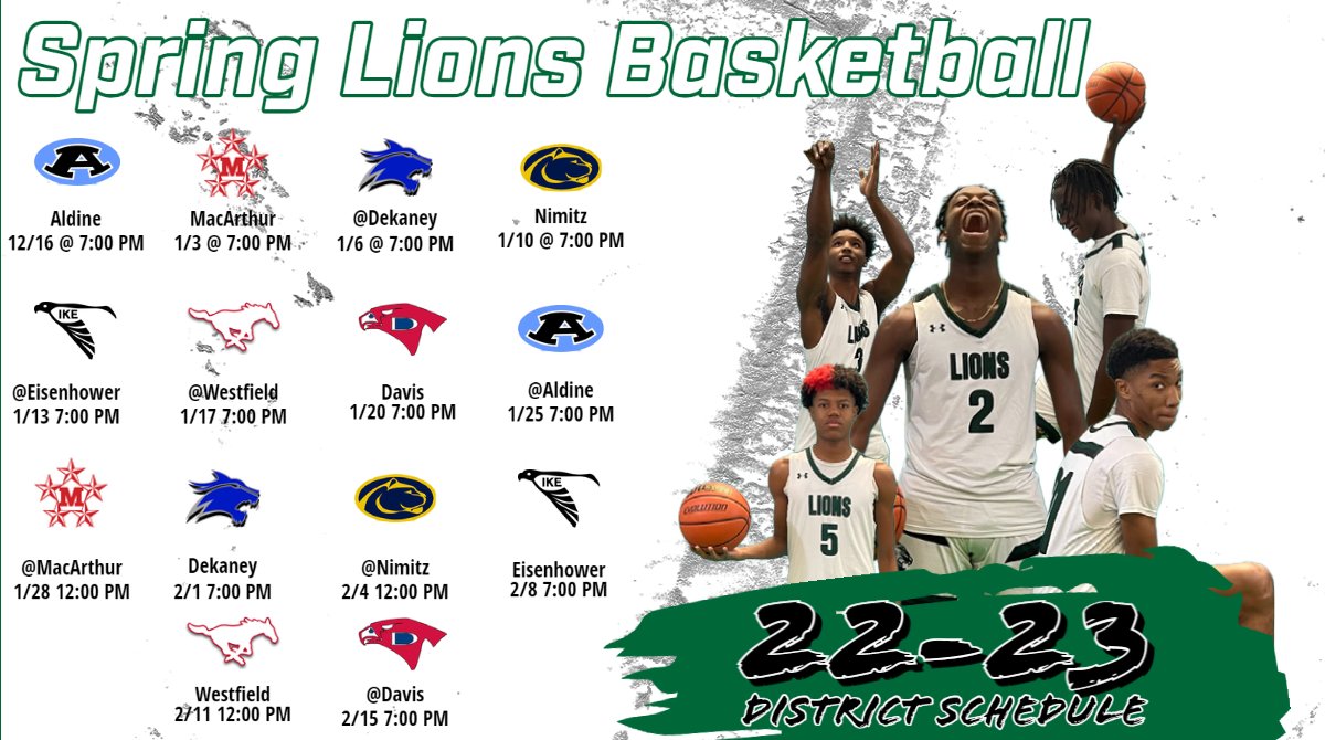 1st District Game of the Year tomorrow, and we need all Lions showing support to our guys!
