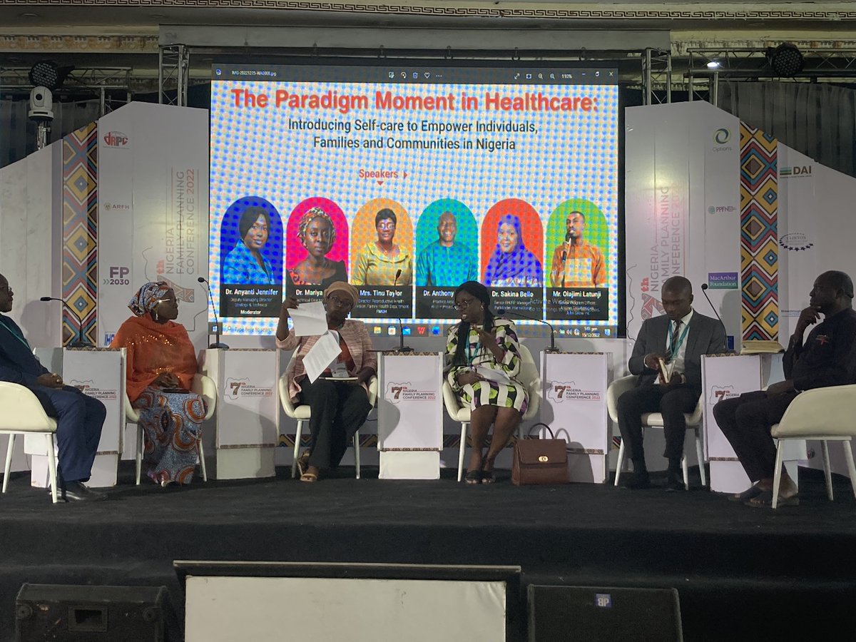 SFHNigeria's tweet photo. #NFPC2022
Our Deputy Managing Director Strategy & Technical @JAnyantiSFH chairing the plenary session on The paradigm Moment in Healthcare: Introducing Self Care to Empower Individuals, Families, and Communities in Nigeria.
@JSIhealth @PathfinderInt @Fmohnigeria https://t.co/qIHipsWwzY