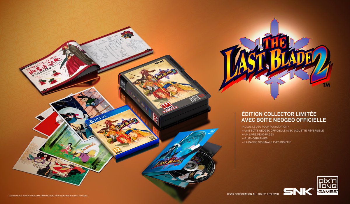 🎅CALENDRIER DE L'AVENT J15🎅

Tentez de remporter un exemplaire PS4 du tranchant The Last Blade 2 dans son édition Collector numérotée avec boite NEOGEO officielle ! ⚔️

Pour jouer : 
🟡 RT
🔵Follow <a href="/Pixnlove/">Editions Pix'n Love</a>

➡️ Tirage au sort demain !

#Calendrierdelavent