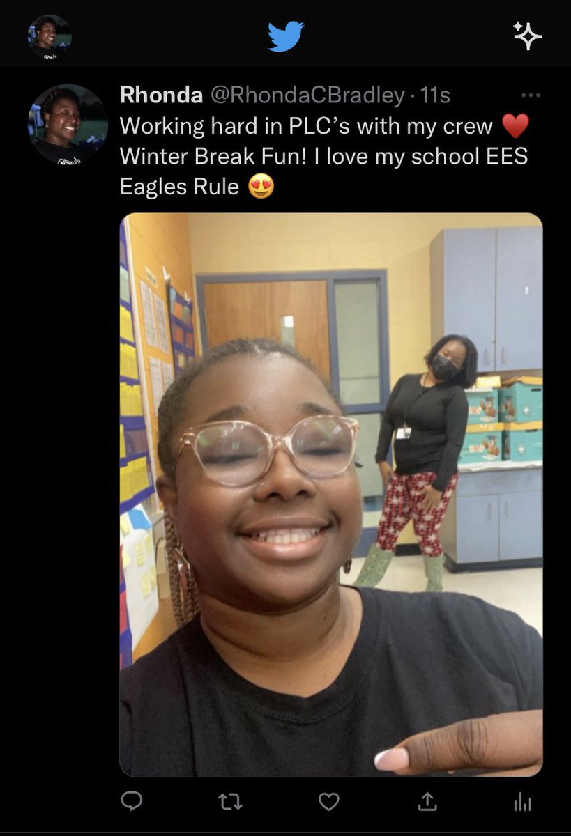Working hard in PLC’s with my crew ♥️ Winter Break Fun! I love my school EES Eagles Rule 😍 #Yibambe