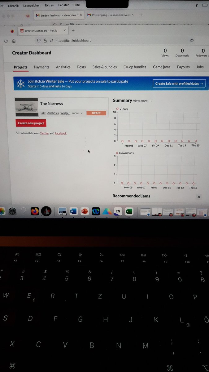 DrEvil71178914's tweet image. The Narrows submitted on itch for the #pftf #pftf2023. Thanks to @hissycatstudio for the nice idea of a jam 😊