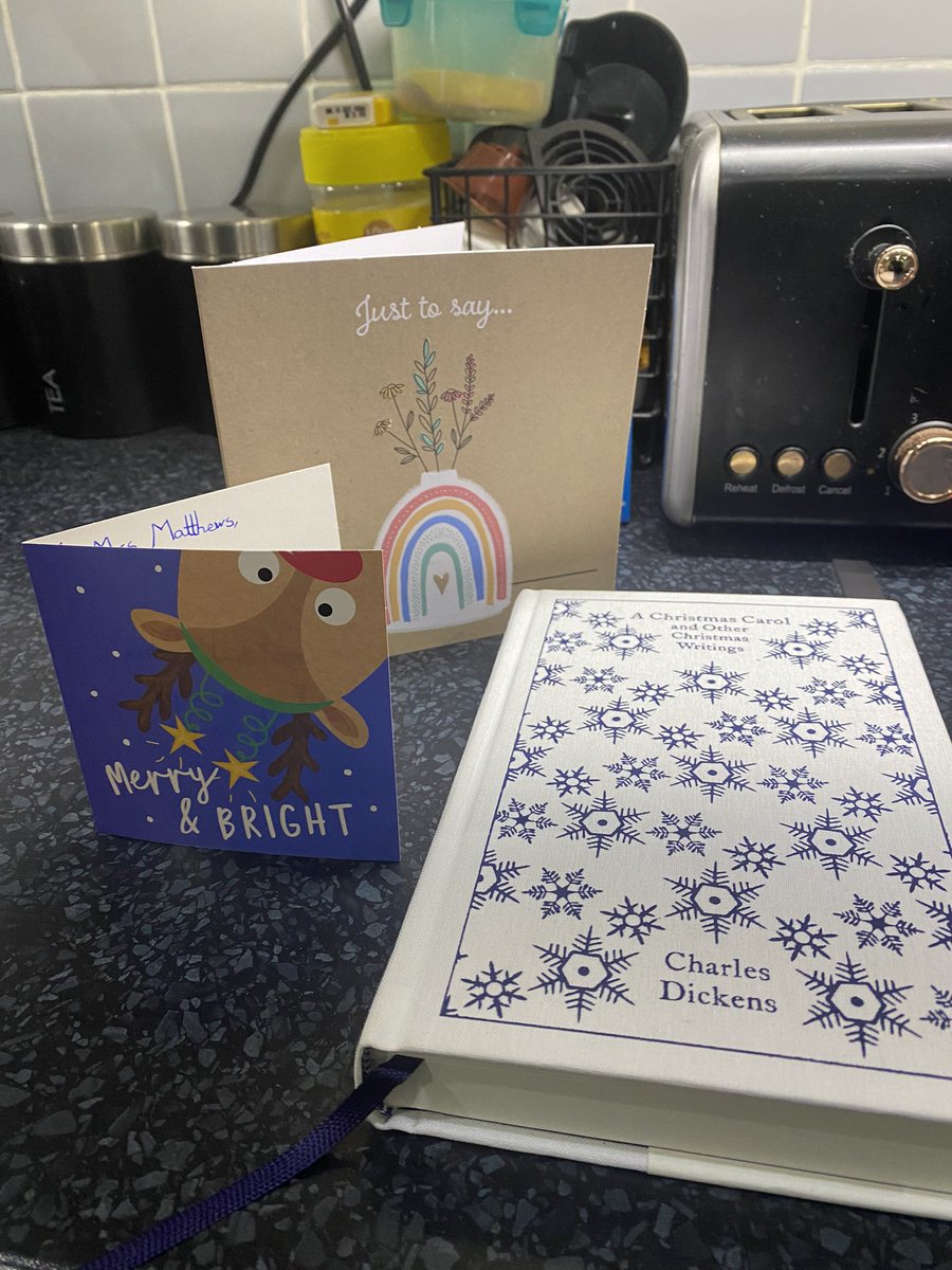 My Y7 group got me this gorgeous cloth bound version of ACC after i told them i collected these books, this is the text i have been teaching them this term and they’ve filled it with messages and thank yous 🥹 tears were definitely shed ❤️