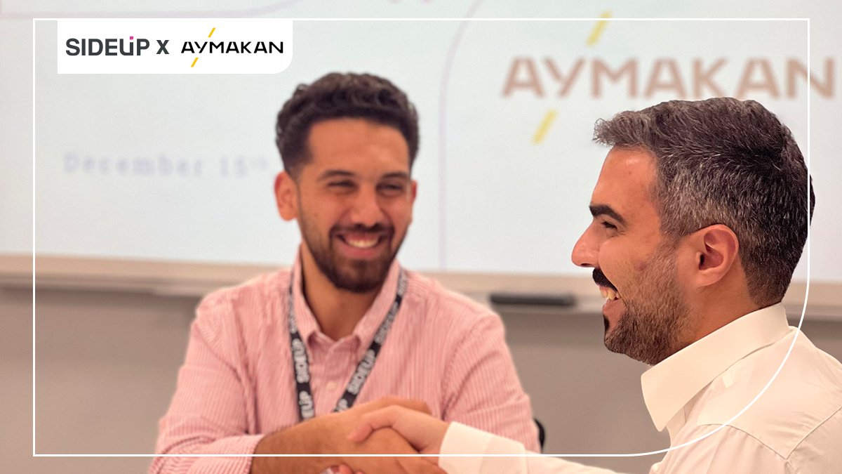 sideupco's tweet photo. نحتفل اليوم بتوقيع أول عقد شراكة في المملكة مع @aymakanSa!🥳أهلًا بك في عائلة سايداب!
#couriermarketplace #partnerships #SIDEUP https://t.co/AEyIsPuRoq
