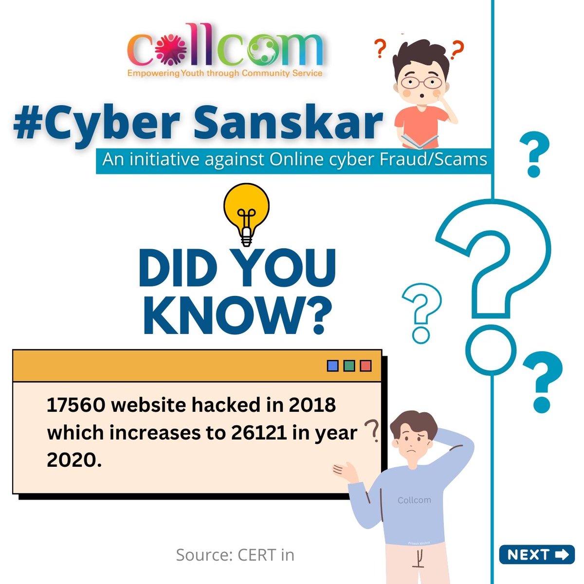 CollCommunity's tweet photo. Did you know?....
The first 2 months of 2022 reported more cybercrimes incidents than the entire 2018 year.
For more updates follow>>>>>@CollCommunity
#cyberfact #cybersanskaar #collcommunity #awareness #UttarPradesh #crime #facts
@InternetsafetyI @Cyberdost @cyberpeacecorps https://t.co/tEhVXaW36t