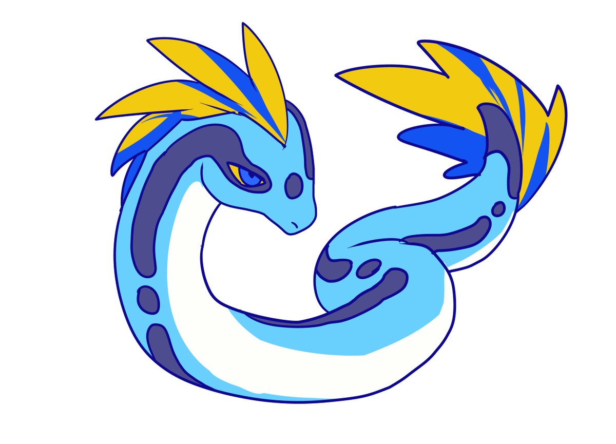 pokemon (creature) white background blue eyes no humans simple background claws closed mouth  illustration images