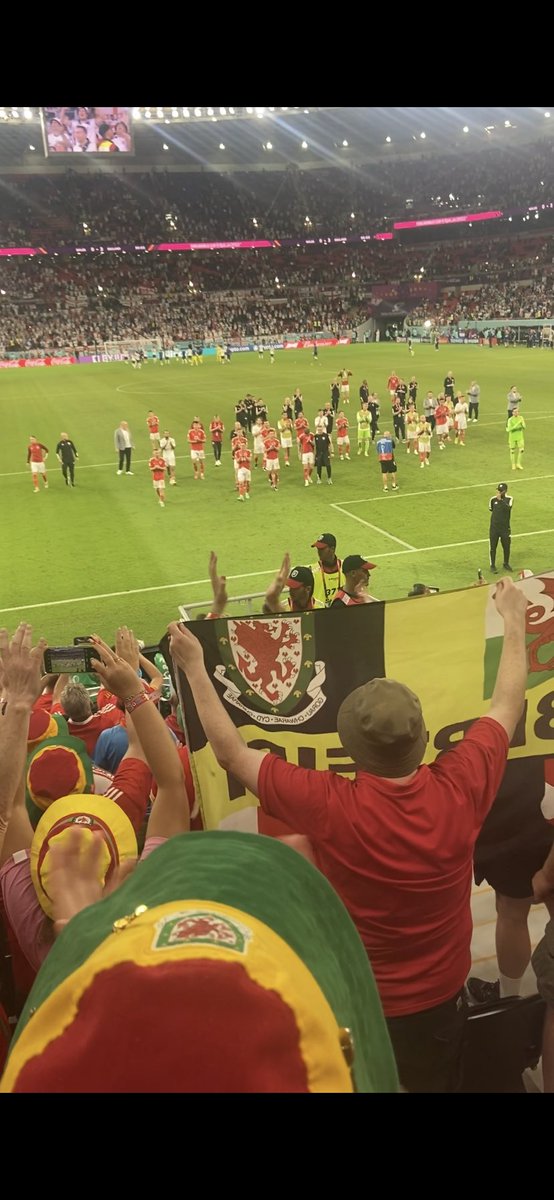 Chris Jones. (@ccfc_chris) on Twitter photo <a href="/welshfootball_/">Welsh Football Fans</a> Singing the national anthem with the players for the last time at the World Cup, who knows if or when we’ll get to do it again in my lifetime ❤️ 🏴 <a href="/welshfootball_/">Welsh Football Fans</a> Singing the national anthem with the players for the last time at the World Cup, who knows if or when we’ll get to do it again in my lifetime ❤️ 🏴