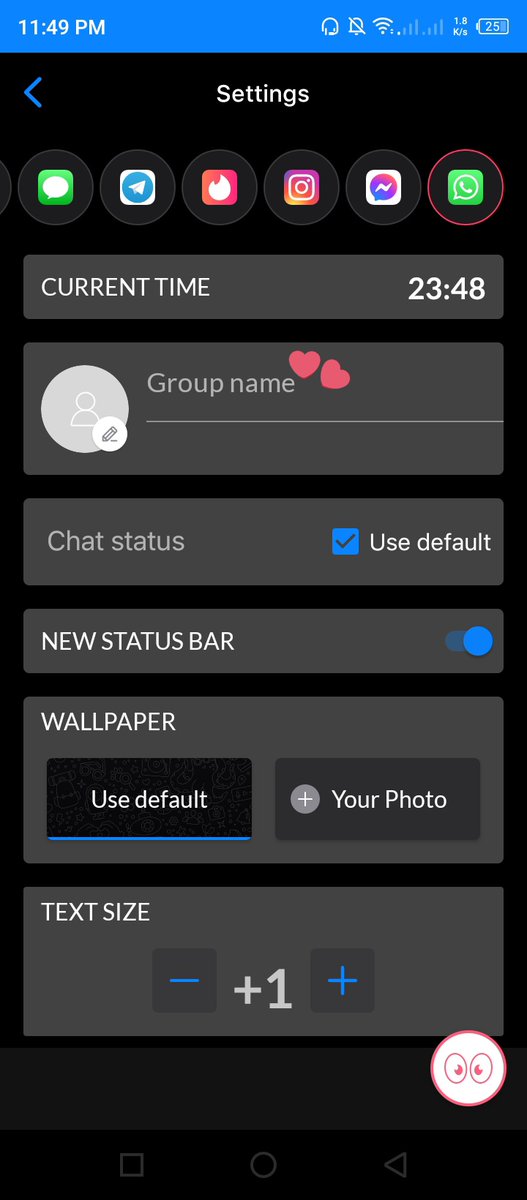 NEOSTHALGIC's tweet photo. @23renjuun whatsapp? udah diisi nama grupnya kah? https://t.co/1fQ33FET4I