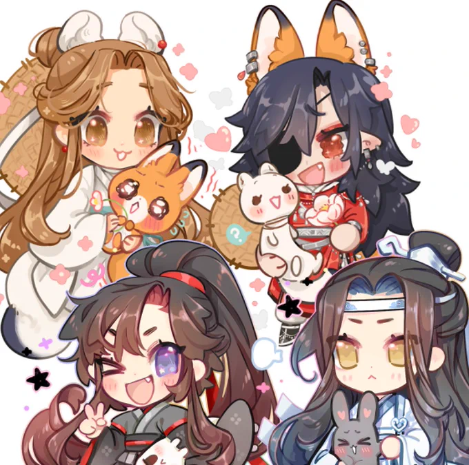 i also finished the tgcf and mdzs regular charms bc they are very very very important 