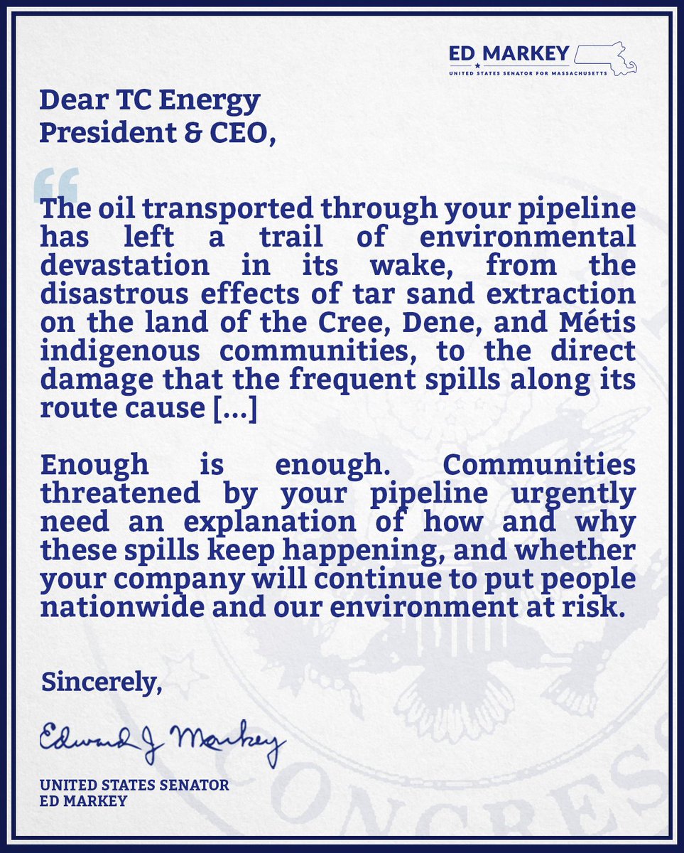8 days ago, over half a million gallons of crude oil started leaking from the Keystone pipeline. This is bigger than the last 22 Keystone pipeline spills combined and the largest onshore spill in the U.S. in over ten years. TC Energy must be held accountable for this disaster.