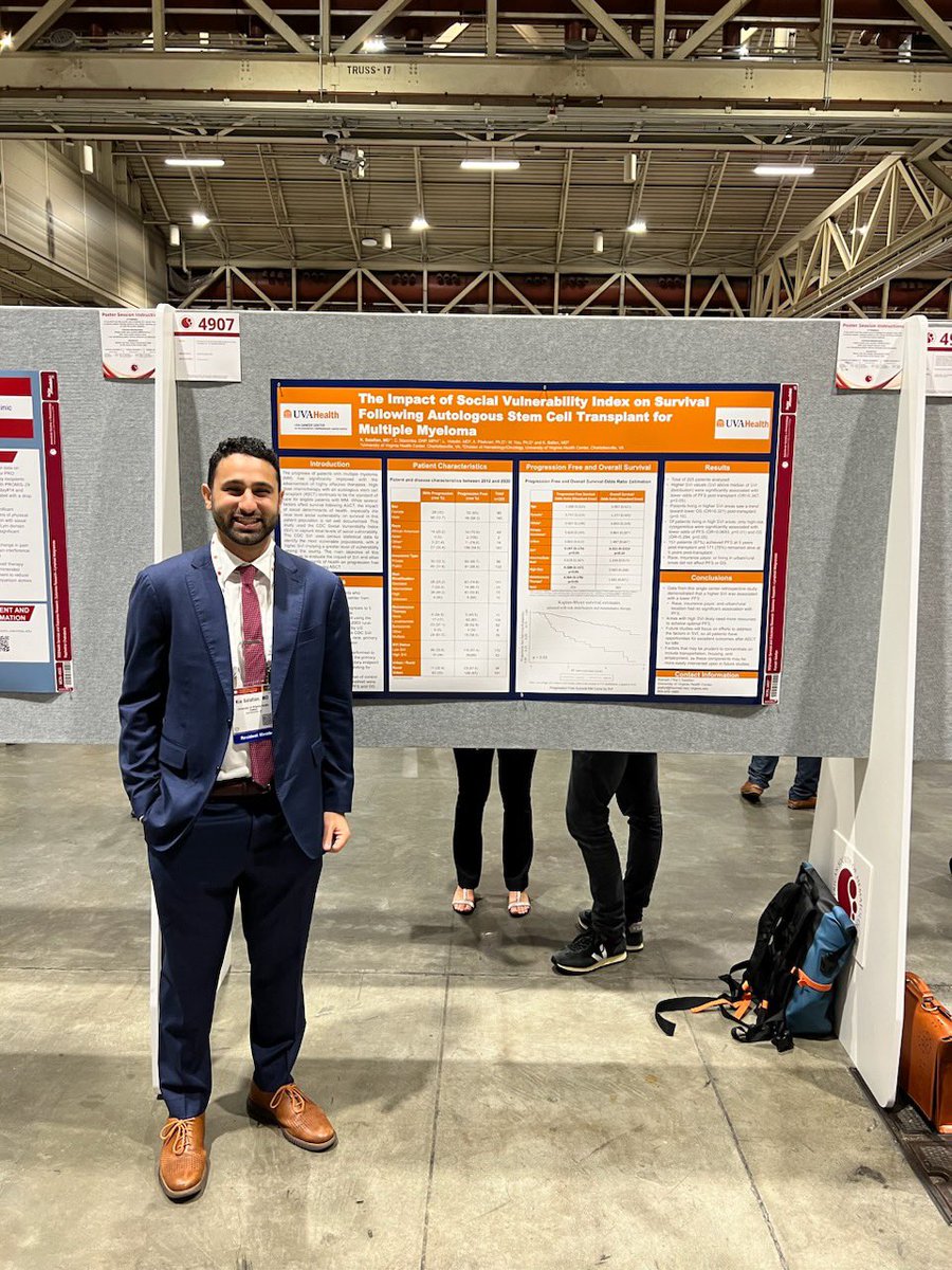 Congrats to <a href="/KiarashSalafian/">Kia Salafian</a>, representing UVA hem/onc at this year’s #ASH22 <a href="/ASH_hematology/">ASH</a> conference in beautiful New Orleans