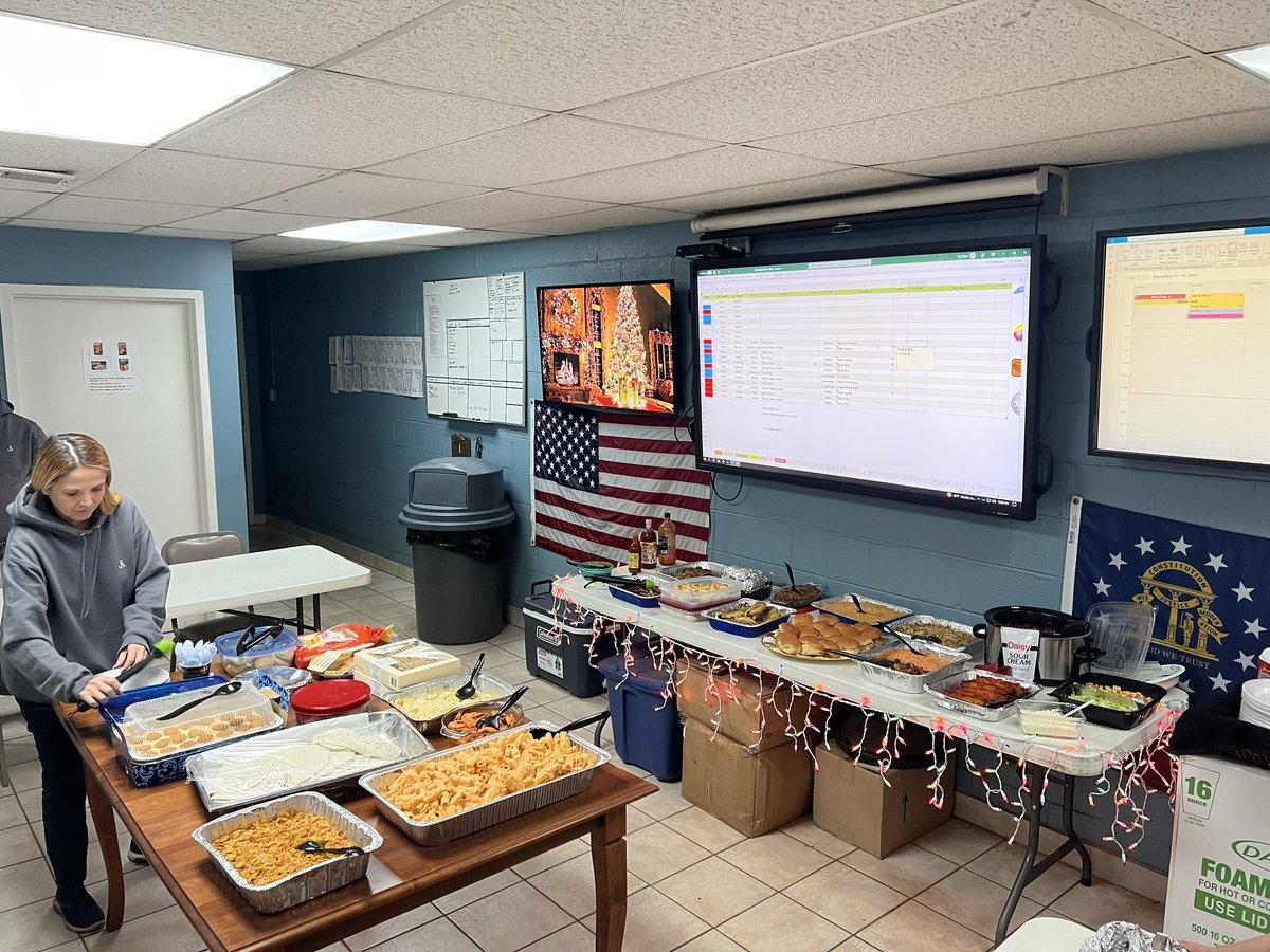 Annual Turfcare Potluck/Secret Santa/X-Mas Ham giveaway. “Save the neck for me Clark.”  Couldn’t be more proud of the staff, 2023 will be a great year for ACC!