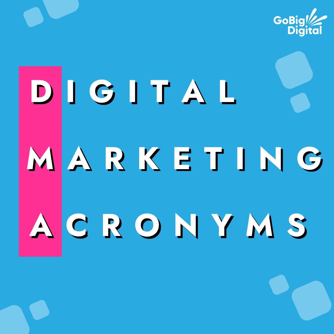 GoBigDigital's tweet image. How well do you know your digital acronyms? Test your knowledge ➡
