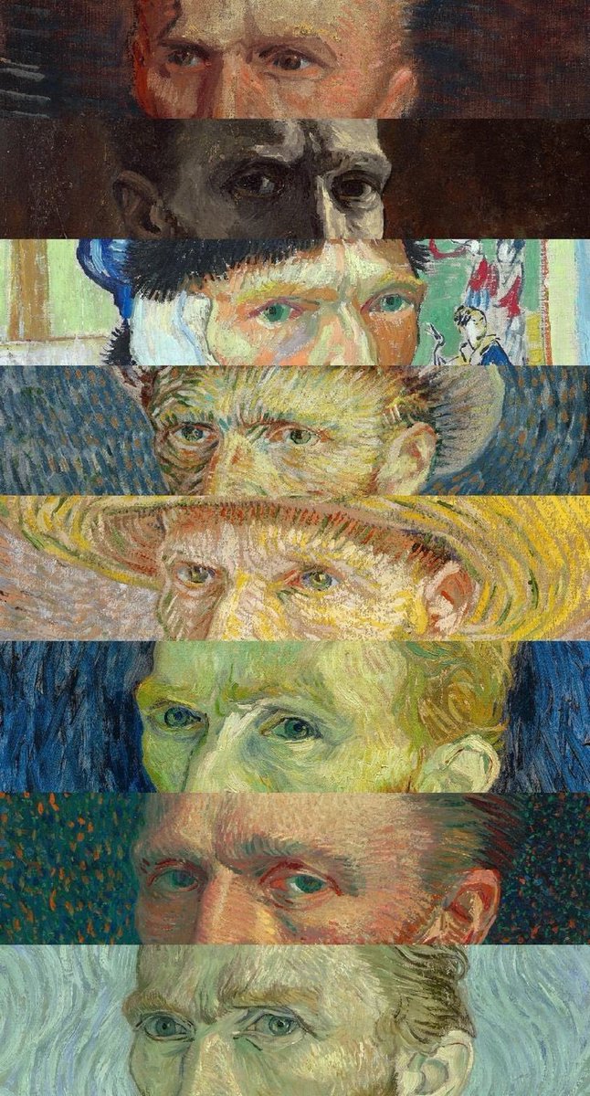 Vincent Van Gogh’s eyes through his self portraits