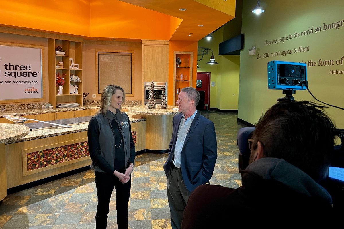 tcordervegas's tweet photo. Out at @threesquareLV food bank doing a @LasVegasNOW segment highlighting the Holiday Match Program. This month all donations to #ThreeSquare are doubled! #FindlayCares https://t.co/7V36YeqllU