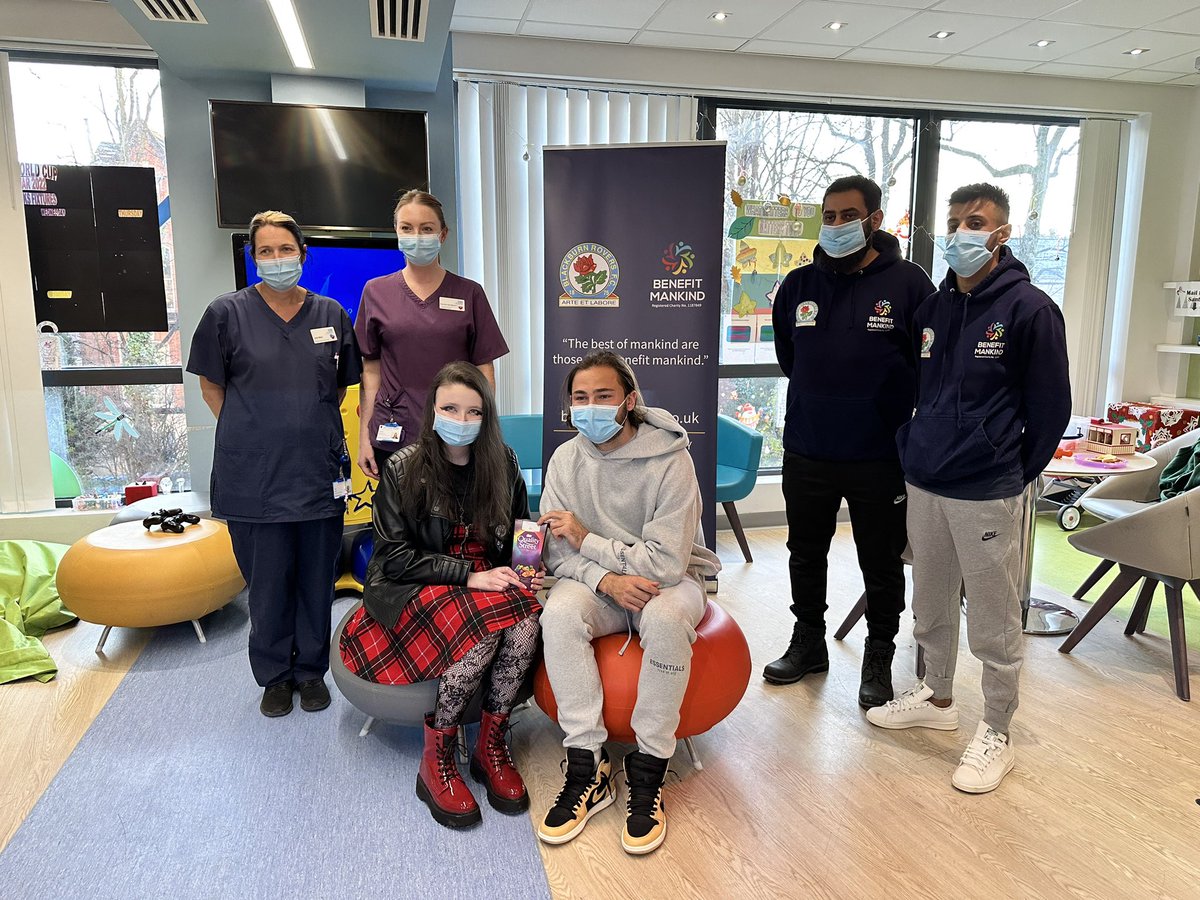 Today with our partners <a href="/Rovers/">Blackburn Rovers</a> and our ambassador <a href="/BradDacks40/">.</a>, we delivered 10 Scan Watches at the Proton Beam Therapy Centre <a href="/TheChristie/">The Christie Charity</a> <a href="/TheChristieNHS/">The Christie NHS</a> Manchester. Thank you to all that supported the cause. benefitmankind.co.uk/uk #StrongerTogether