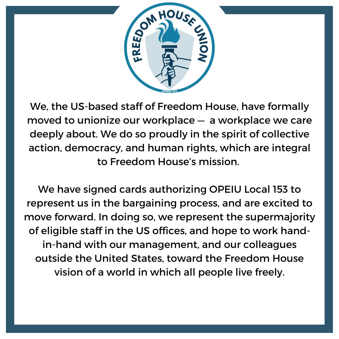 Freedom House Union tweet media