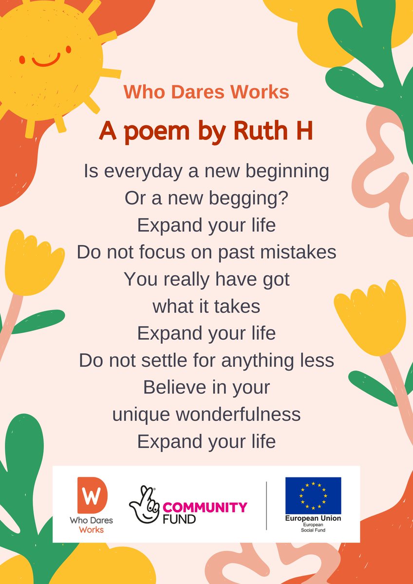 The participants that took part in our final course with <a href="/WBCornwall/">The Writers' Block</a> created some fantastic poems, including this one by Ruth H!

Head to YouTube to see and hear everyone's final pieces:
youtube.com/watch?v=BExBnF…

#GiveUsAGo #TNLComFundESF