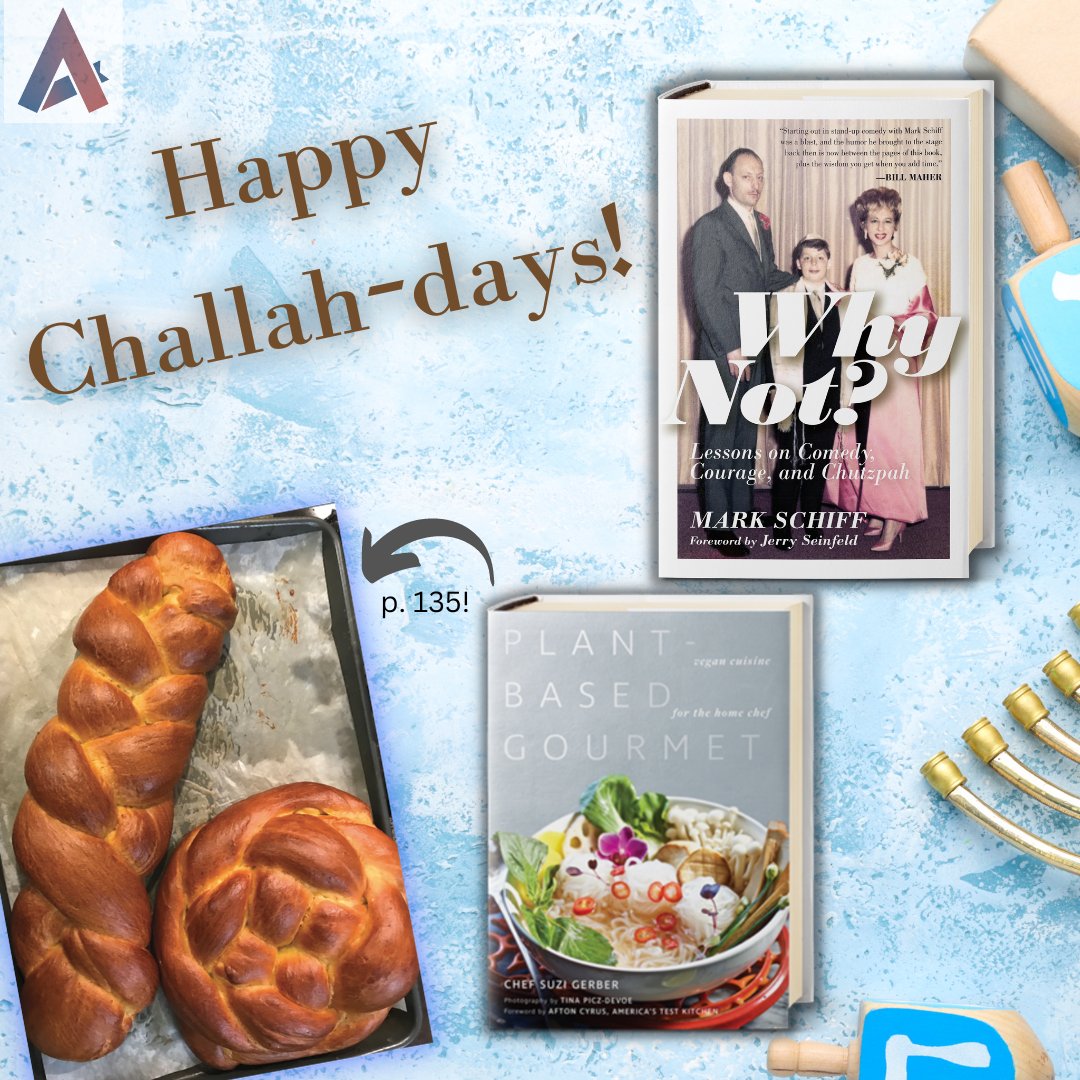 apollopublisher's tweet photo. Happy #challahdays! Chanukah begins this weekend -- Get in the festive spirit with Mark Schiff's hilarious memoir and a gourmet challah bread #recipe, as shared in @CitrusChronicle 

https://t.co/IKrfcENnmo https://t.co/3t0lp80IcZ