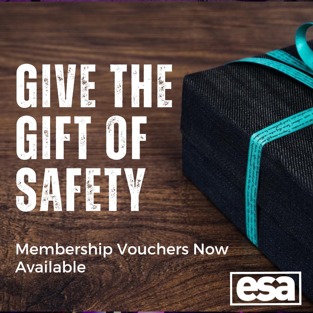 Looking for the perfect present for the event professional in your life? Give the gift of safety with a membership to ESA. Personalized gift vouchers are now available for purchase. Pick yours up at bit.ly/ESAGIFT

#eventsafety #eventprofs #gift #membership