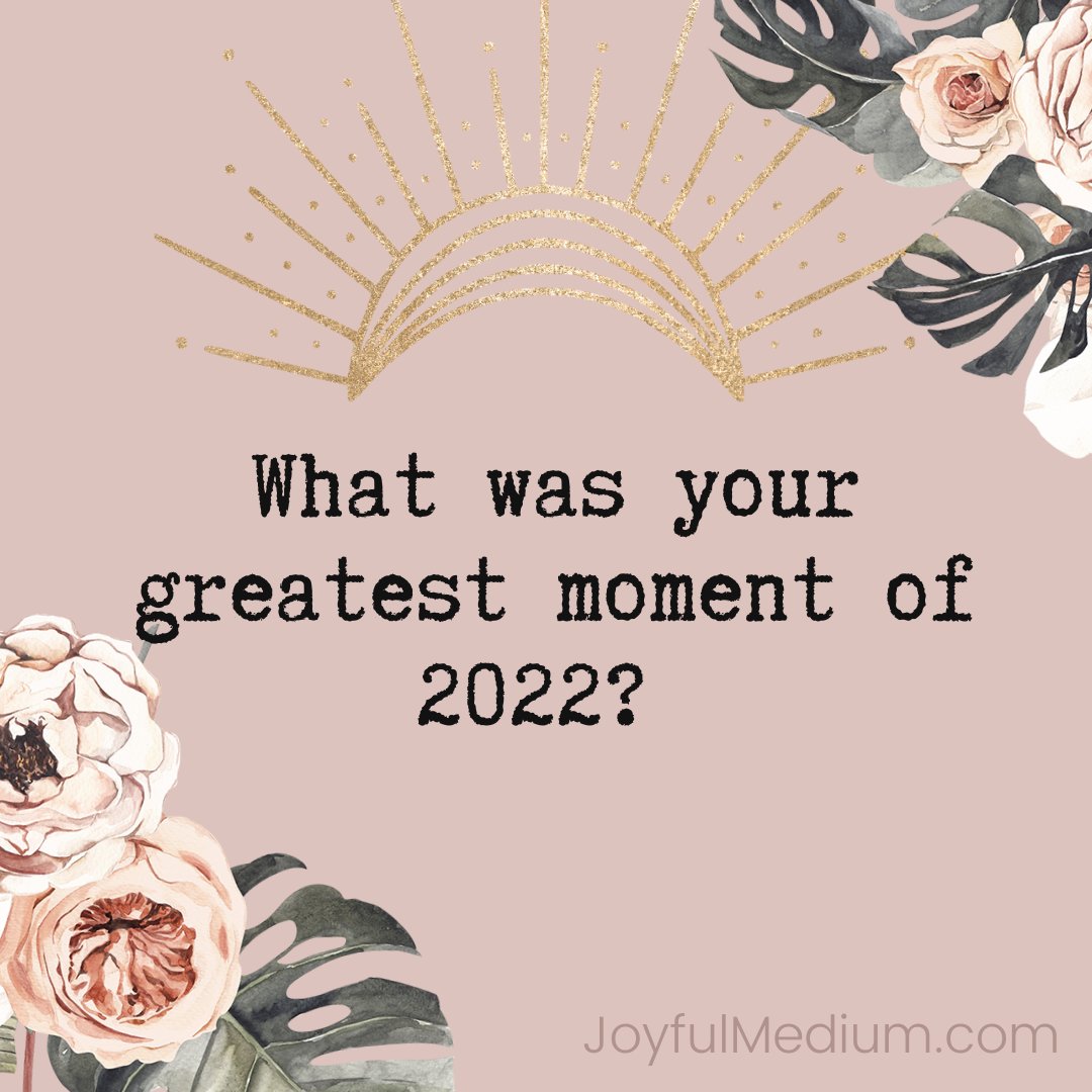 joygiovanni's tweet photo. What was your greatest moment of 2022? It can be something small that was powerful for you or something big. https://t.co/yypLNP9FYG
