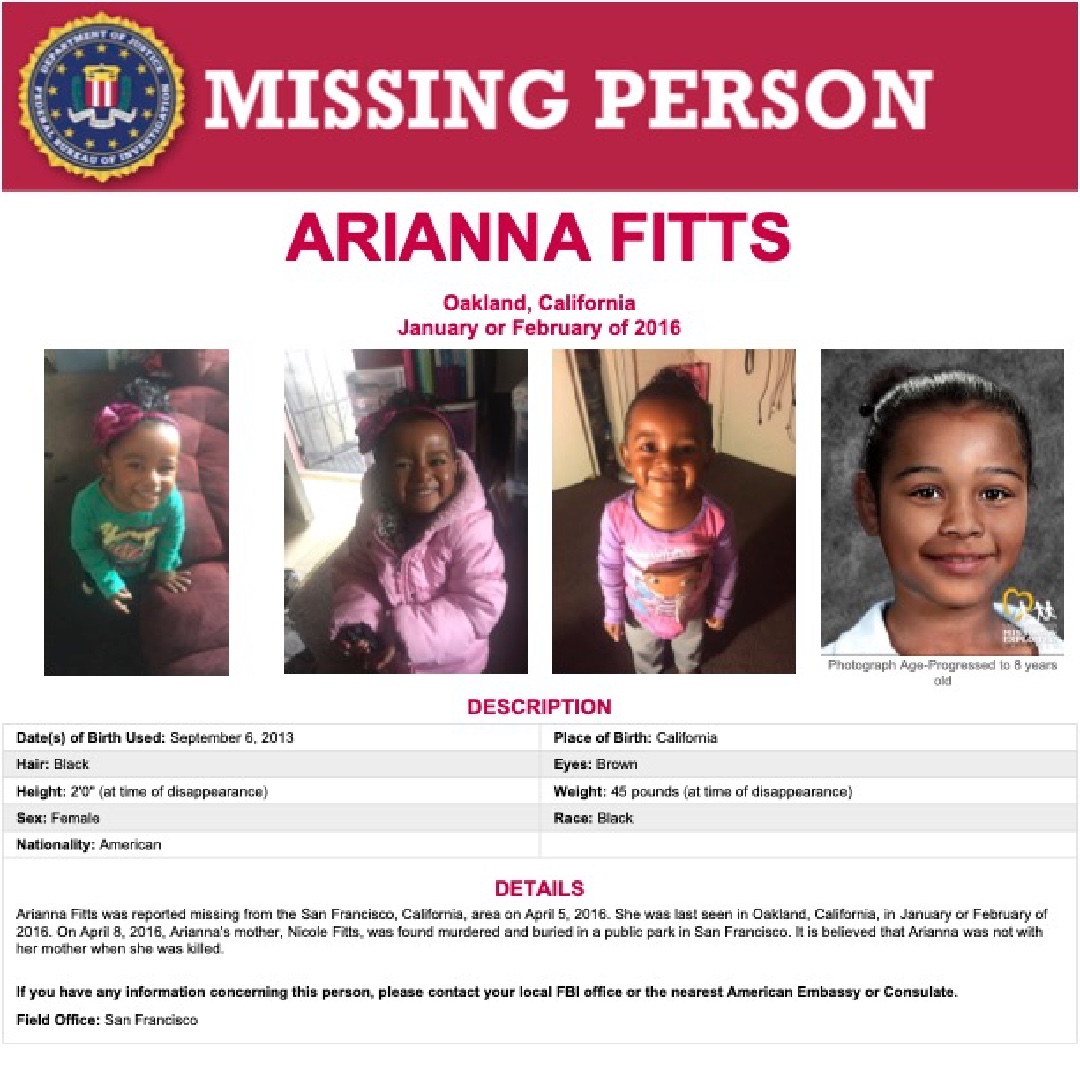 TrulyCriminal1's tweet photo. Where is Arianna Fitts? If you have any information relating to their case please reach out to the relevant authorities.
#missingchild #missing #missingperson #california #missingpersonscase #missingpersonscases https://t.co/3lLa7LXSkg