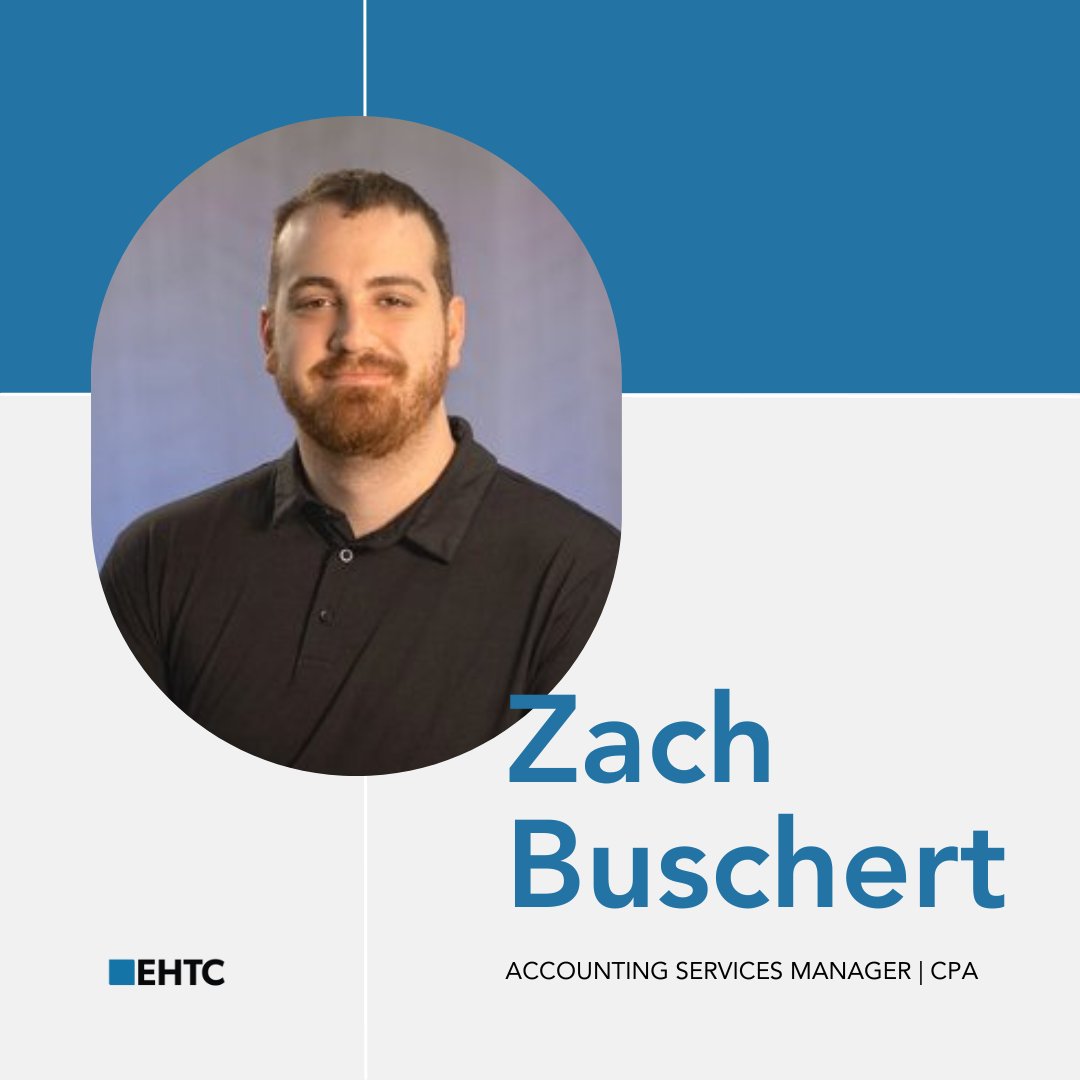 Congratulations to our team member, Zach, for his recent promotion to Accounting Services Manager! Zach specializes in QuickBooks consulting and utilizing automation to give better insight into the financial aspects of companies.

Learn more at: ehtc.com/our-team