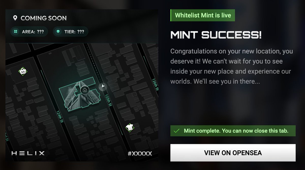 Just minted my 5 @HELIX_Metaverse lands! Hope I get something sick! 

Will be giving away 1! (.15 ETH Value)

✅ Like + RT
✅ Follow <a href="/NFTLordsAlpha/">NFT Lords 👑</a> &amp; @HELIX_Metaverse &amp; <a href="/DennisNovikov/">Dennis Novikov 👑</a> 
✅ Tag 2 friends you want to be neighbors with! 

What land do you want to mint?

#NFTGiveaway