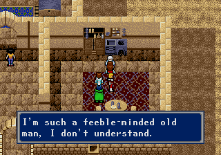 Im such a feeble-minded old man, I dont understand. | Phantasy Star IV | Sega Genesis