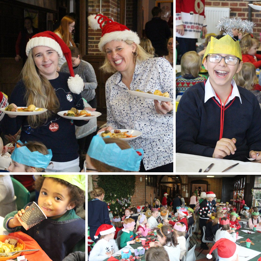 The_RoyalSchool's tweet photo. We wish you a Merry Christmas! Our Little Sailors and Prep School pupils had a fabulous Christmas Lunch yesterday - complete with a surprise visit from Father Christmas! Just take a look at their faces to see how much they enjoyed themselves! #Christmas #StrongStart #ASenseOfFun https://t.co/zQqmc3yZ4B