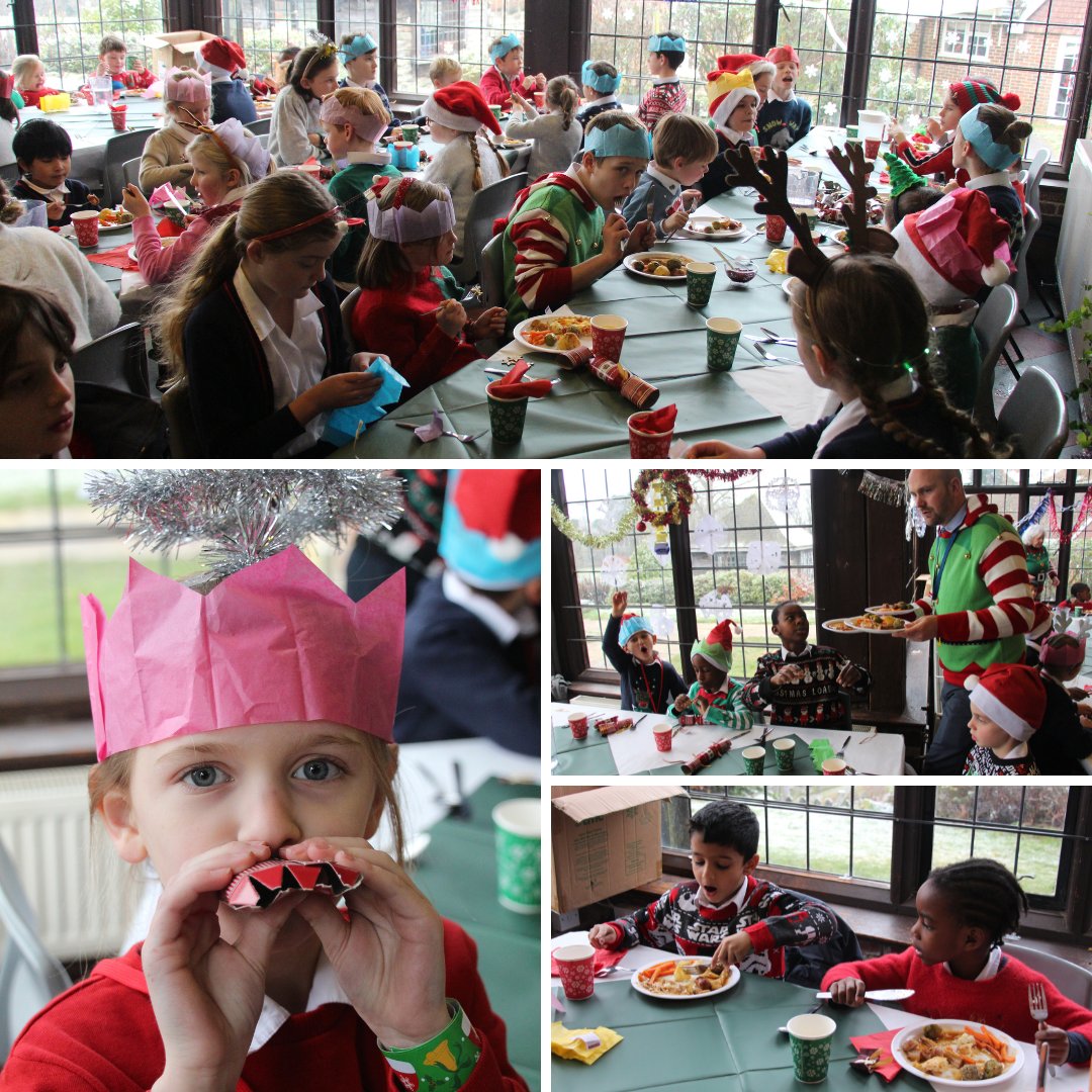 The_RoyalSchool's tweet photo. We wish you a Merry Christmas! Our Little Sailors and Prep School pupils had a fabulous Christmas Lunch yesterday - complete with a surprise visit from Father Christmas! Just take a look at their faces to see how much they enjoyed themselves! #Christmas #StrongStart #ASenseOfFun https://t.co/zQqmc3yZ4B