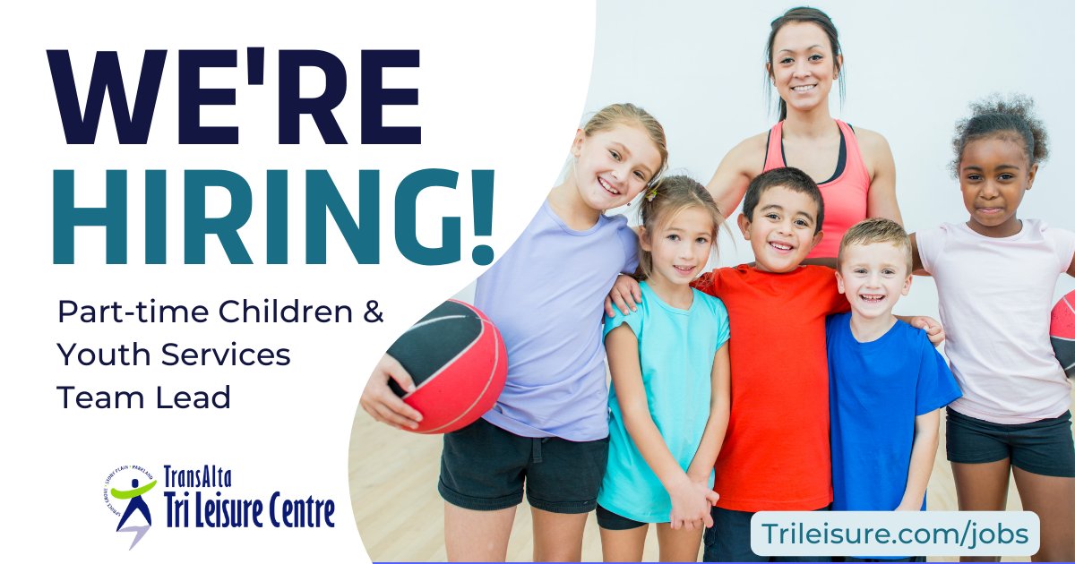 TriLeisure's tweet photo. We're looking for an enthusiastic and professional individual to fill a Permanent Part-Time Children and Youth (CYS) Team Lead with experience with preschool, childcare and/or a summer camp environment to join our team. Learn more here - https://t.co/M14bunlPdD https://t.co/vHubu5N6m7