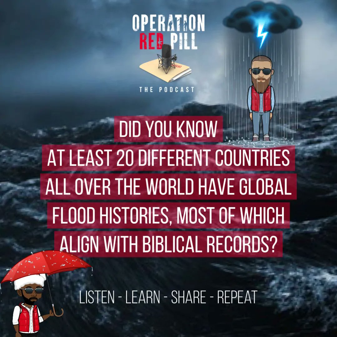 ORPPodcast's tweet photo. We’re gonna talk about this and more on this week’s intel briefing.

Hell or high water you’ll want give this a listen! 

#ArkEncounter #Flood #Noah  #redpill #Podcast

Check us out here:
https://t.co/LbTKFLL5GP https://t.co/7UT2Z9H1Iy https://t.co/fX2oJiy48A https://t.co/FPhWxvrwlU