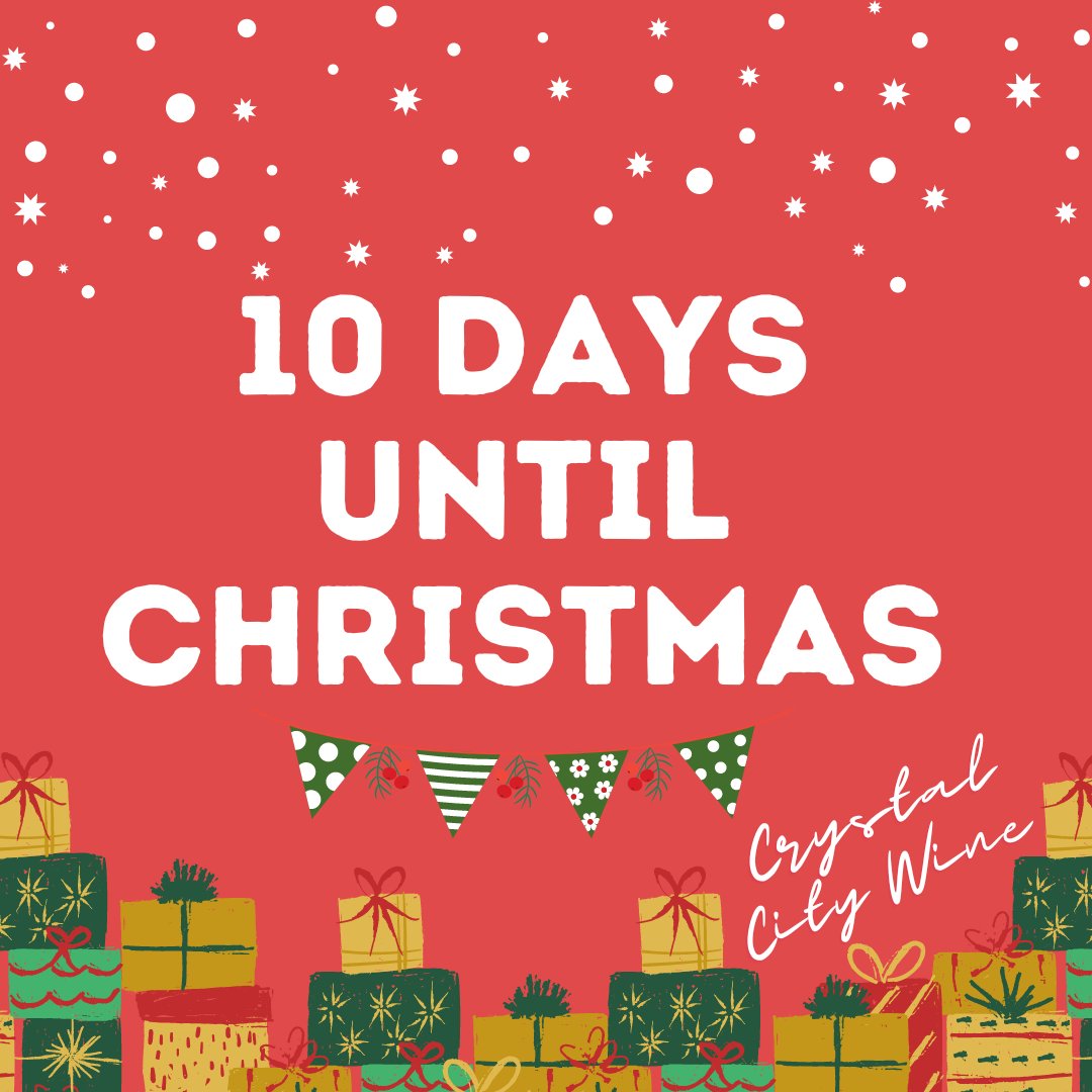 Only 10 days until #Christmas! Don't forget that we have plenty of great #gift ideas from #chocolate &amp; #Virginia #Peanuts to #beer &amp; #VaWine ... #ShopLocal #SmallBiz

#HappyHolidays #CrystalCityWine #LoveNationalLanding #Gifts  #holiday #christmasshopping #xmas #cheers