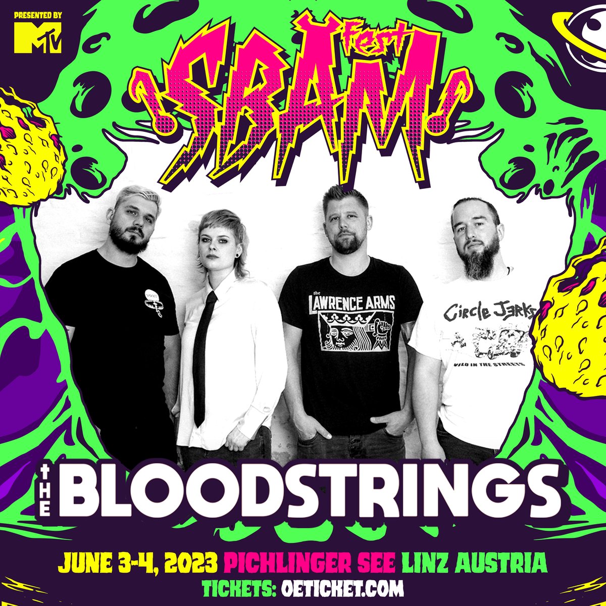 sbamrocks's tweet photo. here is another band! fellas, get ready for "The Bloodstrings"🤘
grab a ticket 🎫 now!
https://t.co/cKXklJxjjz
#band #punkrock #rockfestival #thebloodstrings #sbäm #sbämfest https://t.co/HCD2zNF5vr