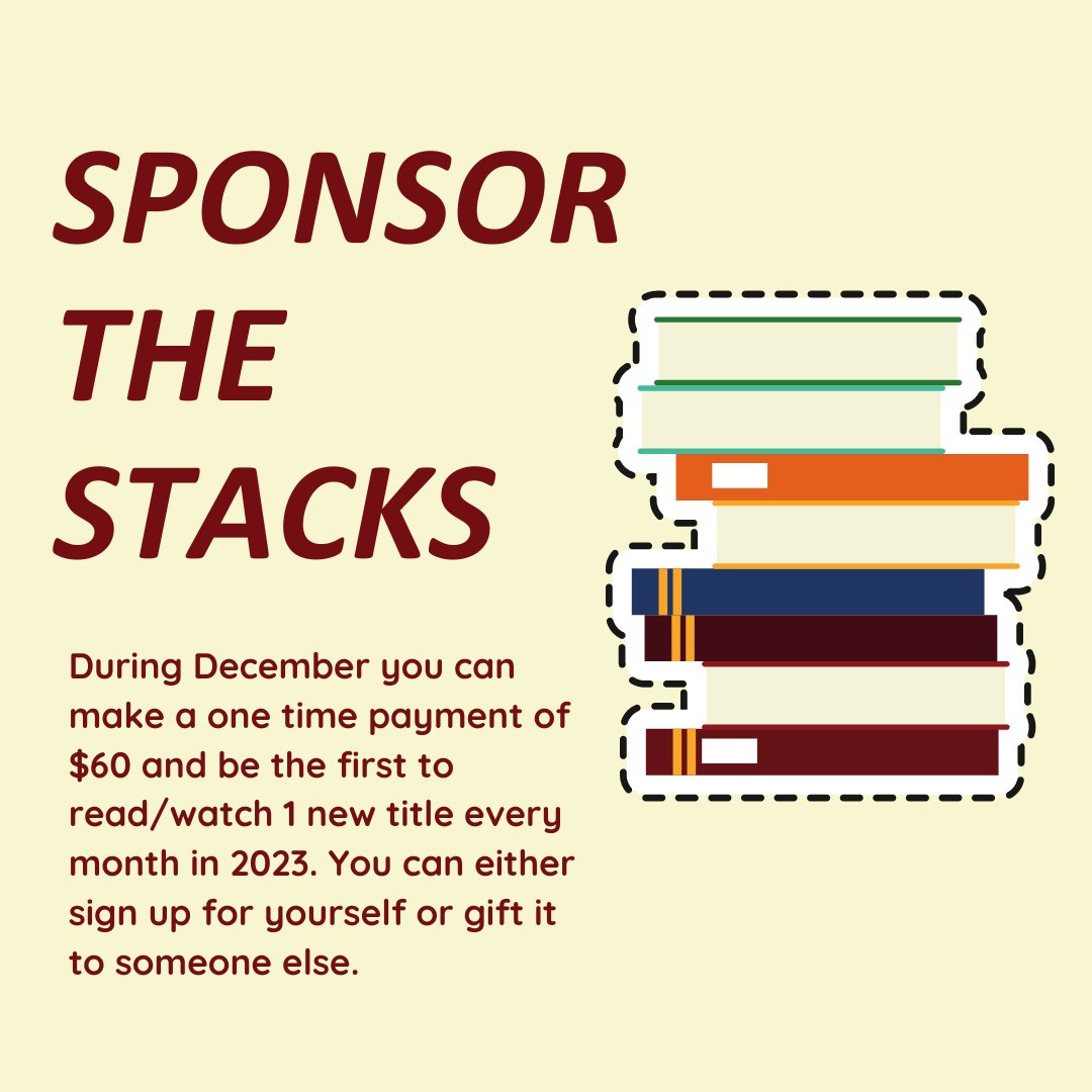 Spruce Grove Library (@sg_library) on Twitter photo The perfect gift Idea for the reader in your life. Call or email us if you have any questions! 780-962-44523 or library@sgpl.ca
#SG_Library The perfect gift Idea for the reader in your life. Call or email us if you have any questions! 780-962-44523 or library@sgpl.ca
#SG_Library