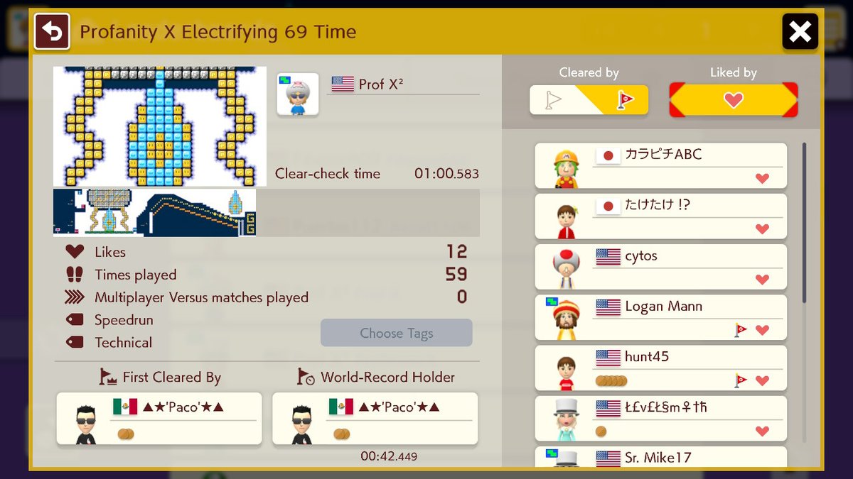 ProfXGaming1's tweet photo. #SuperMarioMaker2 #NintendoSwitch #ProfanityX #YoshiKaizo #ProfX² #63 https://t.co/0LkD4fH5xM