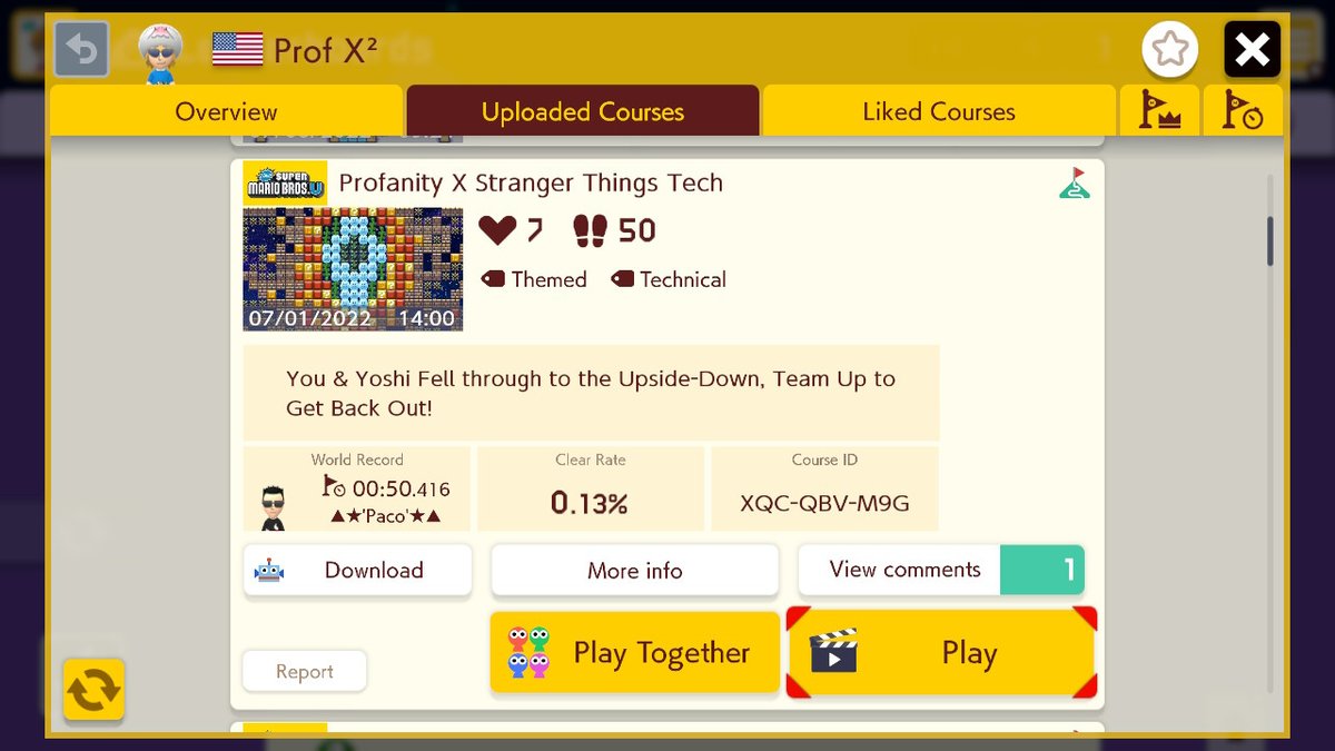 ProfXGaming1's tweet photo. #SuperMarioMaker2 #NintendoSwitch #YoshiKaizo #ProfanityX #ProfX² #62 https://t.co/fvePcXGvK1