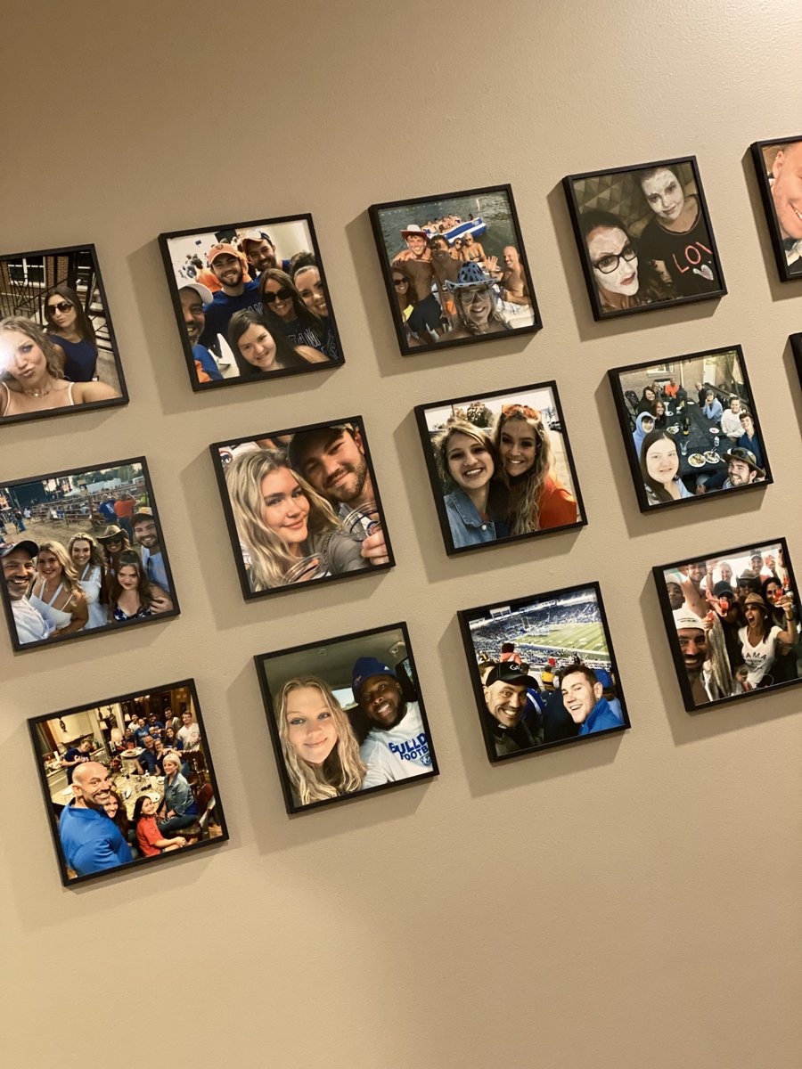 When I put my selfie wall up, I never realized it would become a place of inspiration and calm for me. Sometimes, just standing there surrounded by all that love is the best self-care I can do! Do you have that special place? Who has <a href="/mixtiles/">Mixtiles</a> I LOVE them! #takeamoment