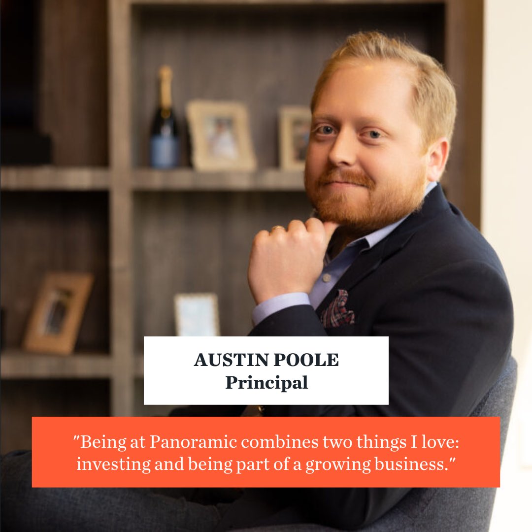 bipventures's tweet photo. “Being at Panoramic combines two things I love: investing and being part of a growing business.”
Meet Austin Poole, a Principal at Panoramic. For the past 6 years, he has given focused support to the companies in our portfolio.
#lifeatpanoramic #takeawiderview https://t.co/f15nJ35qnH