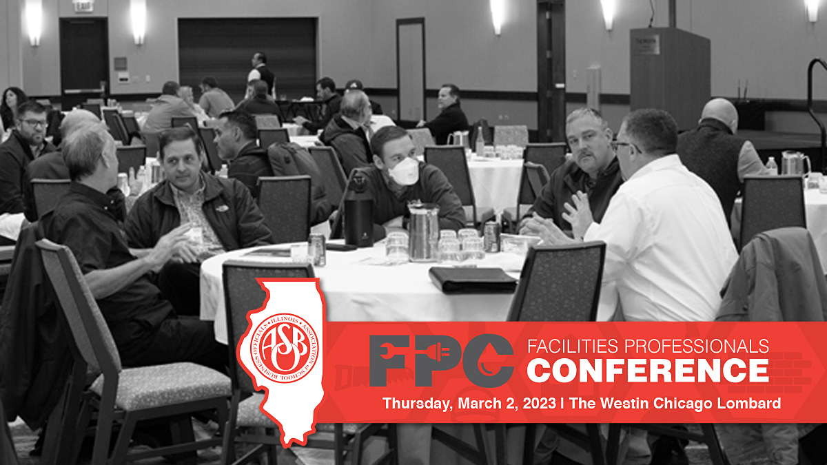The Facilities Professionals Conference is coming to Lombard on March 2! Facilities Professionals and Service Associates alike can register now for this day of learning, sharing, and networking!

Sign up today at iasbo.org/iasbo/events/d…

#DoTodayRight
#FPC
#IASBO