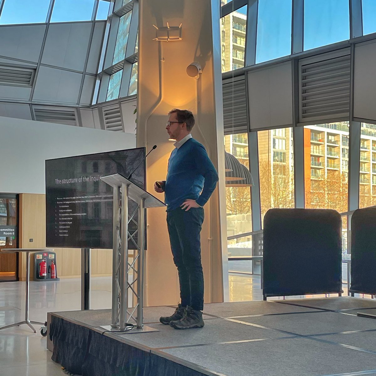 It was great to host <a href="/insidehousing/">Inside Housing</a>’s <a href="/PeteApps/">Peter Apps</a> at City Hall today, who gave a powerful talk on the shocking negligence and disregard for safety that led to the Grenfell Tower fire. He is the author of the book ‘Show me the Bodies; How we let Grenfell Happen’.