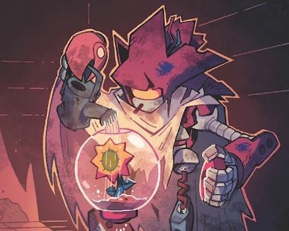 The machine is watering the flower today